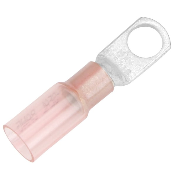 Pacer 8 AWG Heat Shrink Ring Terminal - 5/16in Stud Size - 25 Pack